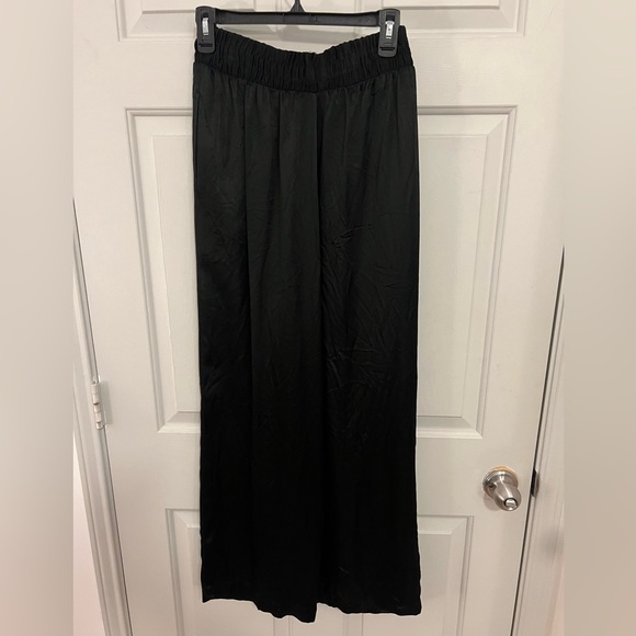 Wide Leg Black Vintage Pants size Medium - Picture 5 of 9